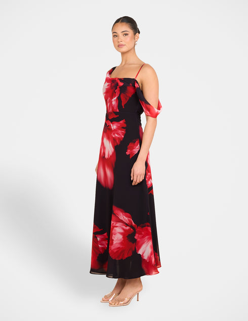Oscar Cowl Neck Maxi Dress